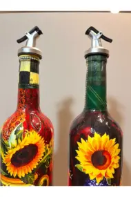 Akdeniz Mutfağı ve Ayçiçeklerinden İlhamla Tasarlanan Cam Yağdanlık, Sirkelik ve Sosluk Seti, Mutfa - Görsel 5