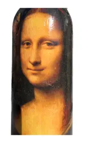 El Yapımı Mona Lisa Desenli 750ml Cam Yağdanlık, Sosluk, Sunumluk, Mutfak Dekorasyon - Görsel 5