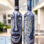 Anadolu Mozaik Sanatı Motifli Soyut Tasarım Yağdanlık Seti-Sirkelik Sosluk Seti- Ev ve Mutfak