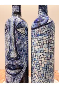 Anadolu Mozaik Sanatı Motifli Soyut Tasarım Yağdanlık Seti-Sirkelik Sosluk Seti- Ev ve Mutfak - Görsel 5