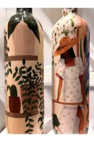 Latin Amerikalı Kadın ve Kaktüs Desenli Özel Tasarım Yağdanlık-Sirkelik Sosluk Seti- Ev ve Mutfak D - Görsel 5