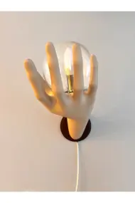 Özel Tasarım El Figürlü Duvar Lambası, Dekoratif Aydınlatma, Cam Küreli Tasarım, Ev ofis Dekor - Görsel 8