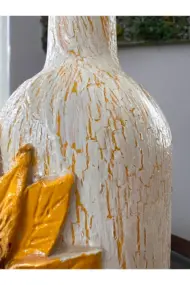 El Yapımı Ayçiçek Kabartmalı Yağdanlık – Dekoratif Zeytinyağı & Sirke Şişesi Sosluk| Rustik Mutfak - Görsel 7