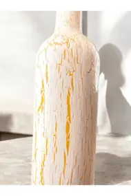 El Yapımı Ayçiçek Kabartmalı Yağdanlık – Dekoratif Zeytinyağı & Sirke Şişesi Sosluk| Rustik Mutfak - Görsel 8