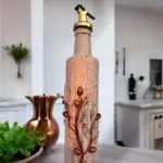 Özel Tasarım El Yapımı Rose Gold Zeytin ve Zetyindalı Detaylı Yağdanlık, Sosluk, Sirkelik, Mutfak D