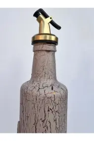 Özel Tasarım El Yapımı Rose Gold Zeytin ve Zetyindalı Detaylı Yağdanlık, Sosluk, Sirkelik, Mutfak D - Görsel 7