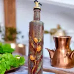 Altın Yaldız Detaylı Antik Antik Eskitme El yapımı Yağdanlık, Sosluk, Sirkelik, Mutfak Tasarımı, Ev