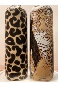 Leopar Desenli Zeytinyağı Sıvıyağ Şişesi Yağdanlık Yağlık, Sirkelik, Sosluk 2'li Set, Ev dekoru - Görsel 8