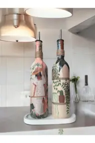 Siyahi Kadın ve kaktüs Desenli Özel Tasarım Yağdanlık-Sirkelik Sosluk Seti- Ev ve Mutfak Dekoru