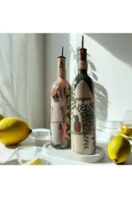 Siyahi Kadın ve kaktüs Desenli Özel Tasarım Yağdanlık-Sirkelik Sosluk Seti- Ev ve Mutfak Dekoru - Görsel 4