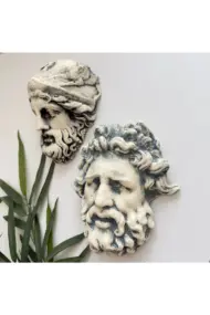 Laocoön'un Efsanesi ve Atina Kahramanı Eskitme Duvar Heykeli 2'li set, Ev Ofis Duvar Dekoru, Hediye - Görsel 3