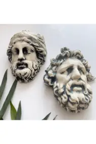 Laocoön'un Efsanesi ve Atina Kahramanı Eskitme Duvar Heykeli 2'li set, Ev Ofis Duvar Dekoru, Hediye - Görsel 5