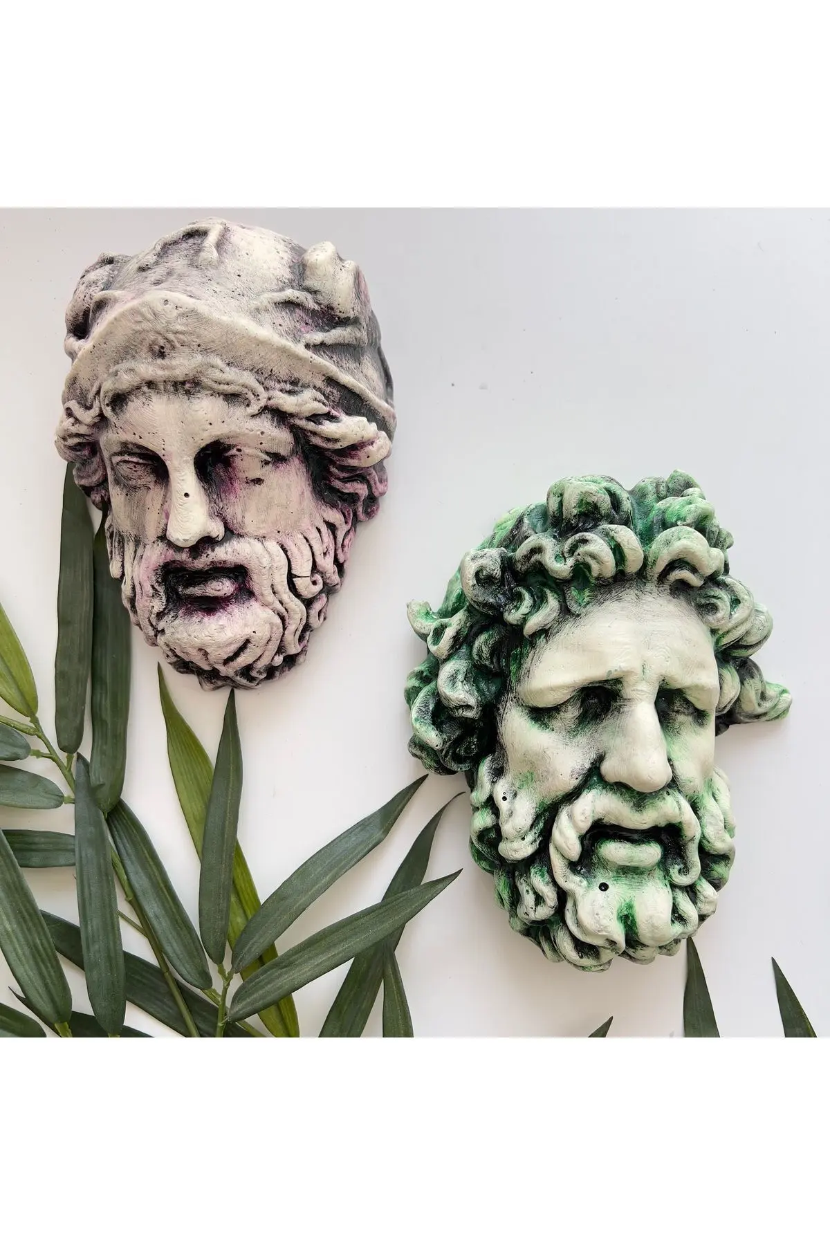 646446441212120-img-1_org_zoom Laocoön'un Efsanesi ve Atina Kahramanı Eskitme Duvar Heykeli 2'li set, Ev Ofis Duvar Dekoru, Hediye - Görsel 1