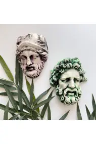 Laocoön'un Efsanesi ve Atina Kahramanı Eskitme Duvar Heykeli 2'li set, Ev Ofis Duvar Dekoru, Hediye - Görsel 2