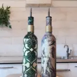 Özel Tasarım Zeus Antik Yunan Motifli Özel Tasarım Yağdanlık-Sirkelik Sosluk Seti Ev-Mutfak Dekoru