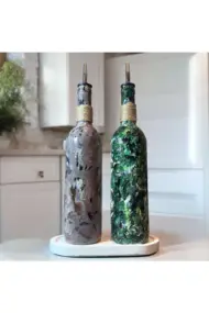 Özel Tasarım Zeus Antik Yunan Motifli Özel Tasarım Yağdanlık-Sirkelik Sosluk Seti Ev-Mutfak Dekoru - Görsel 6