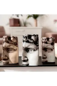 Dekoratif Beton Antik Eskitme Heykel Biblo 3 Lü Set Masa Üstü Aksesuar Kitap Tutucu Dekor - Görsel 2