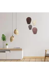 El Yapımı Özel Pigment Boya Uygulamalı Duvar Dekoru Maskeler - Görsel 2