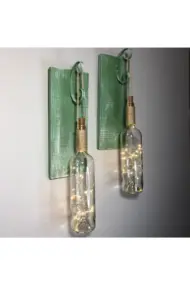 Led Işıklı Fıstık Yeşil Renkli Duvar Aplik 2'li Set - Görsel 2