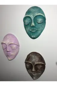 El Yapımı Duvar Maskları 3'lü Set - Görsel 3