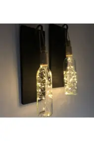 Siyah Led Işıklı Duvar Aplik 2li - Görsel 2