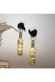 El Yapımı Heykel Dekorlu 2'li Set - Görsel 3