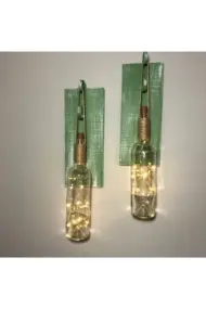 Led Işıklı Fıstık Yeşil Renkli Duvar Aplik 2'li Set - Görsel 3