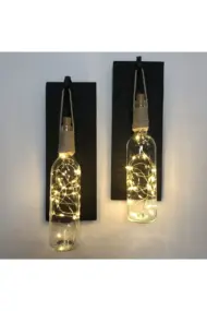 Siyah Led Işıklı Duvar Aplik 2li - Görsel 3