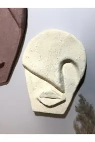 El Yapımı Özel Pigment Boya Uygulamalı Duvar Dekoru Maskeler - Görsel 5