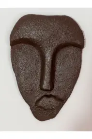 Özel Tasarım Dekoratif Duvar Maskeleri 5'li Set, Ev Dekoru, Kahverengi Dekor - Görsel 5