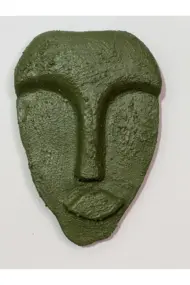 El Yapımı Minimalist Tasarım Duvar Dekorasyon Maskları (maskeleri) 5'li Set - Görsel 6