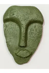 Özel Tasarım Dekoratif Duvar Maskeleri 5'li Set, Ev Dekoru, Kahverengi Dekor - Görsel 6