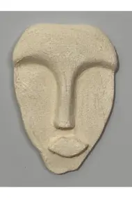 El Yapımı Tasarım Duvar Dekorasyon Maskeleri 5'li Set, Kahverengi Dekor - Görsel 8