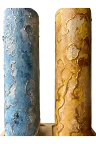 750 ml El Boyaması Cam Yağdanlık Seti – İstanbul Serisi | Mevlana & Galata Kulesi | Ahşap Standlı - Görsel 8