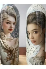 750 ml Vintage Desenli El Yapımı Cam Yağdanlık Sirkelik Seti – Dekoratif Mutfak & Masa - Görsel 7